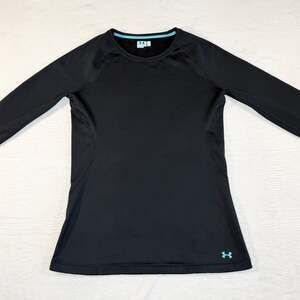 Under Armour Women's Base 3.0 ColdGear Fitted Long Sleeve Crew Neck Top Black XL